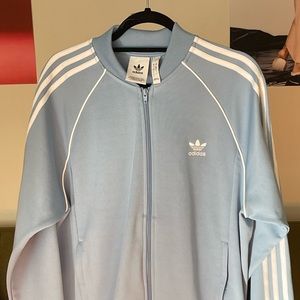 Baby Blue Adidas originals track jacket